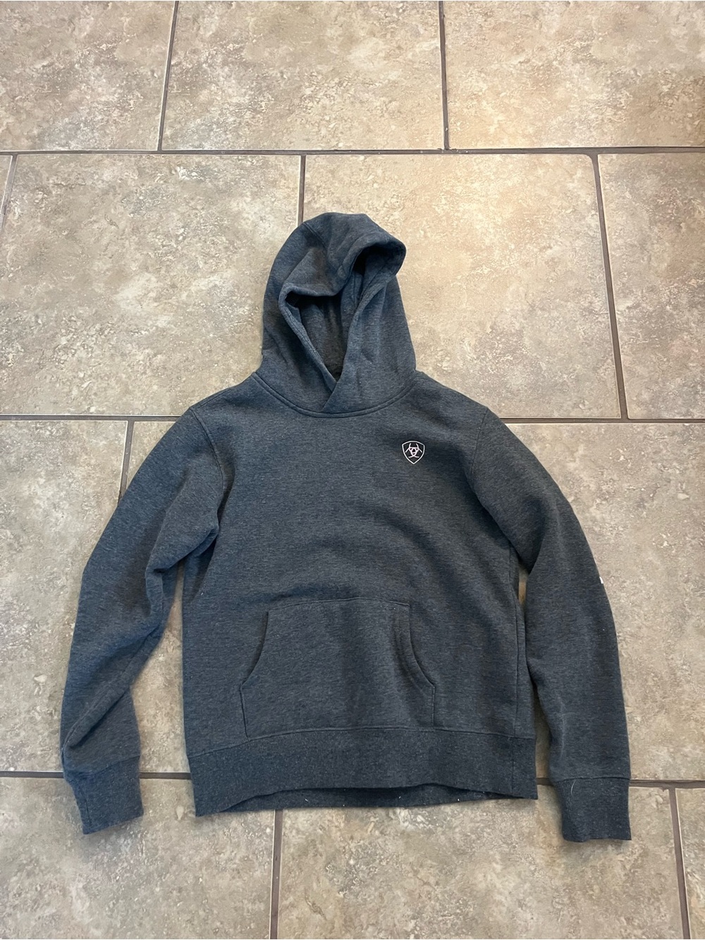 Youth Girls Ariat Dark Gray Pullover Hoodie